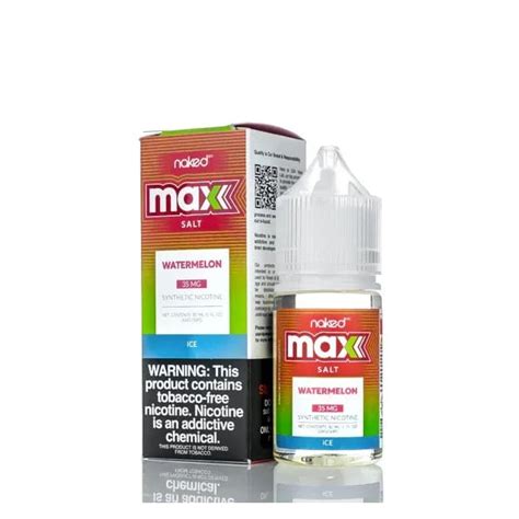 Juice Naked Max Watermelon Ice Nic Salt