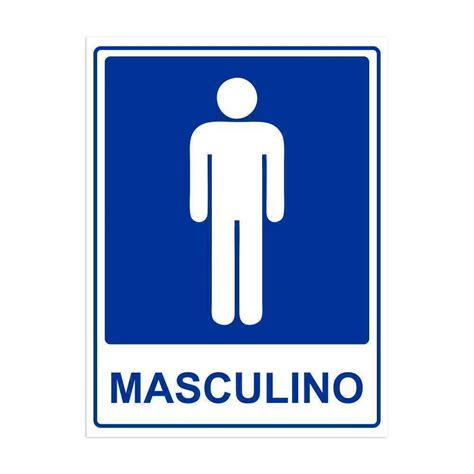 Placa De Banheiro Masculino