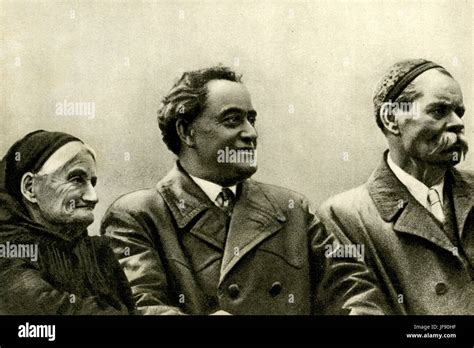 Maxim Gorky with Georgi Mihov Dimitrov, Bulgarian politician, and his ...