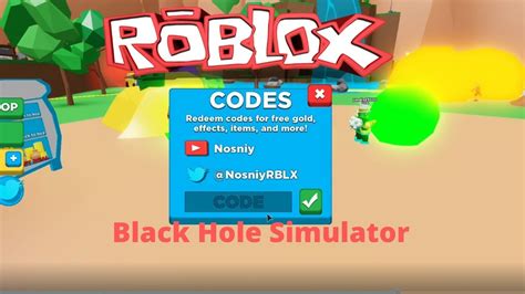 Roblox Black Hole Simulator Codes 2019 YouTube