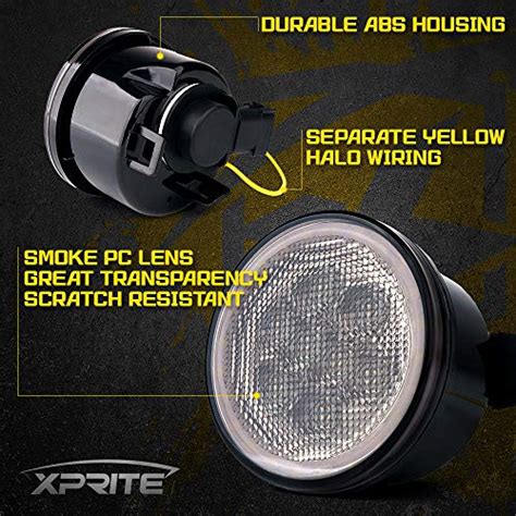 Xprite Feu Clignotant Led Ambre Avec Lentille Fum E Et Halo Drl