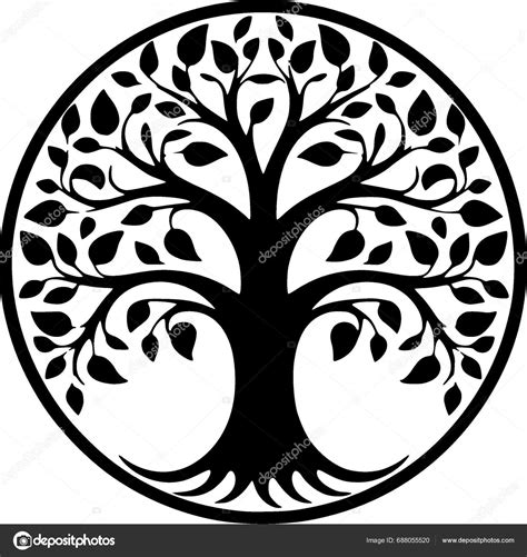 Tree Minimalist Flat Logo Vector Illustration Stock Vector by ©CreativeOasis 688055520