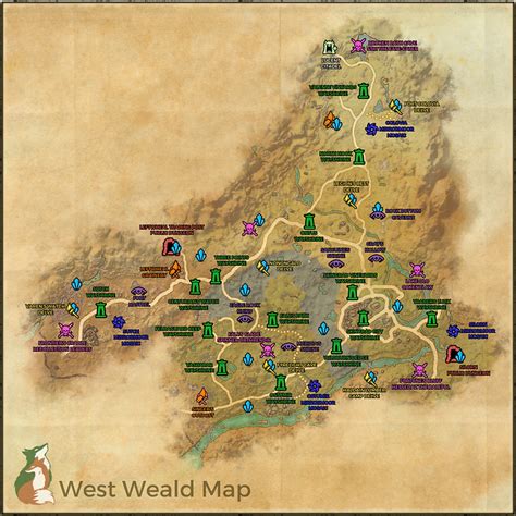 West Weald Map The Gameroom