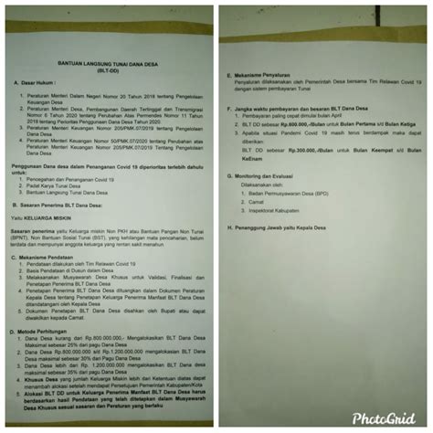 Dasar Hukum Blueprint Desa