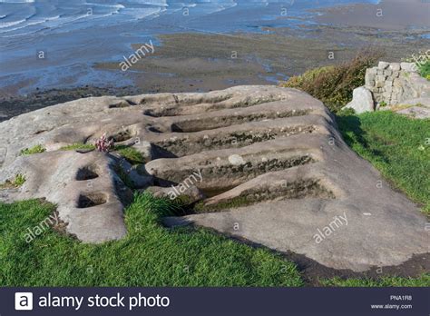 Heysham Morecambe Graves Stone High Resolution Stock Photography And