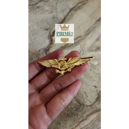 Jual BREVET WING PENERBANG AL PUSPENERBAL PREMIUM SEPUH EMAS Shopee