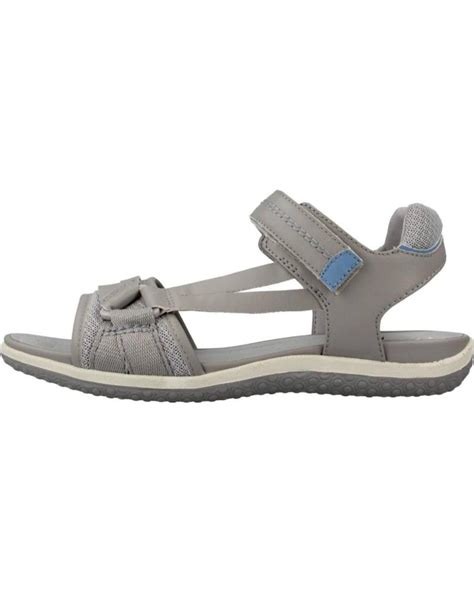 Sandalias De Mujer Geox D Sandal Vega Gris