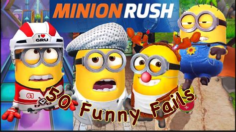 Minion Rush 50 Funny Fails In All Locations Minion Rush Funny Videos