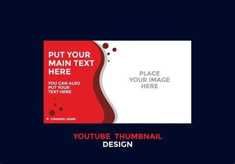 Editable Youtube Thumbnail Design In Red Color Theme 6818287 Vector Art At Vecteezy