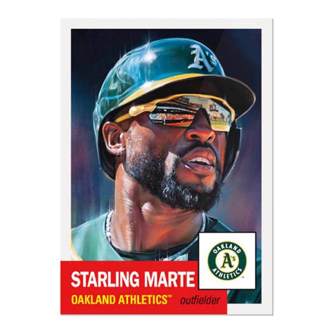 Topps Mlb Living Set Card Starling Marte Pr