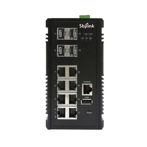 Managed Ethernet Switch RPT 2012X 4F X2 Sbjlink Subject Link Inc