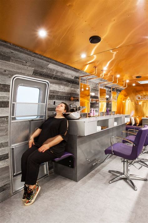 Love The Gold On The Celing Mobile Beauty Salon Mobile Hair Salon