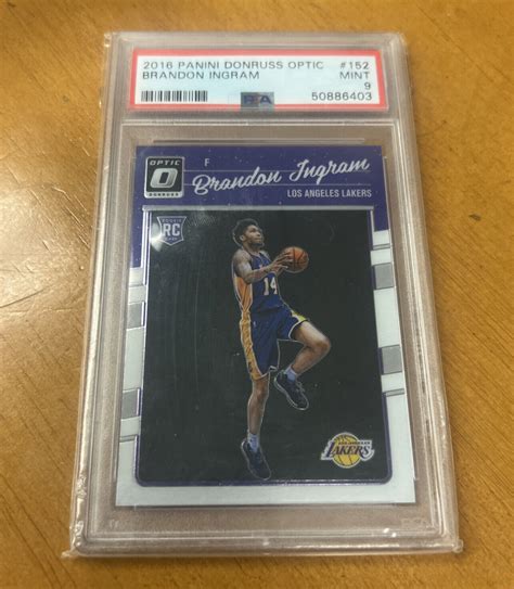 2016 Donruss Optic Brandon Ingram Rookie RC 152 PSA 9 Mint EBay