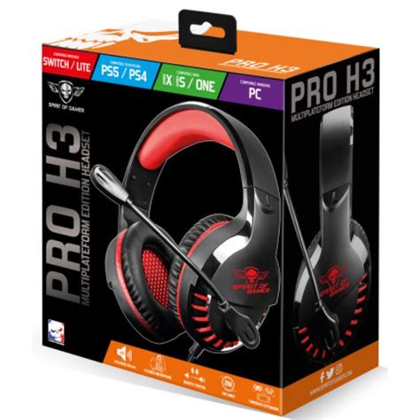 Spirit Of Gamer Pro H Auriculares Gaming Multiplataforma Rojo