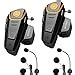 BETOWEY Intercom Moto Duo Pour 2 Casques BT S2 Kit Oreillette