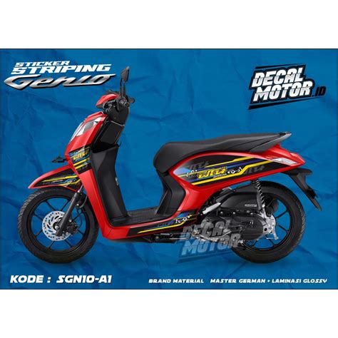 Jual Sticker Striping Semi Full Body Honda Genio Decal Honda Genio