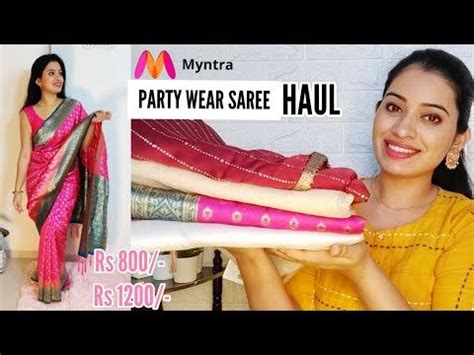 Myntra SAREE HAUL 2020 Under 1200 Latest Festive Party Wear Saree