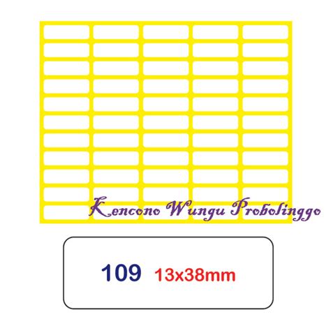 Kertas Label 103 Lembar Edu