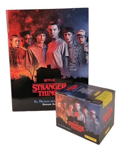 Álbum Stranger Things O mundo invertido Panini preto 36 pacotes de