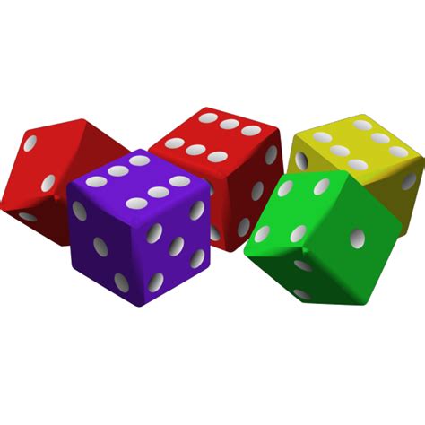 Colorful Dice PNG, SVG Clip art for Web - Download Clip Art, PNG Icon Arts