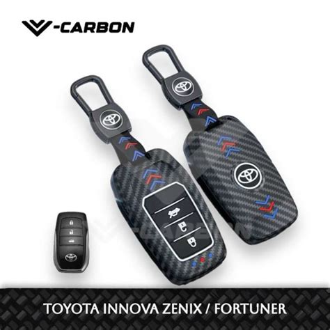 Promo V CARBON ABS KEY COVER SMARTKEY CASING KUNCI TOYOTA ZENIX