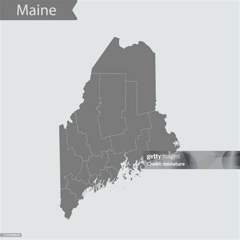 Maine Map High Res Vector Graphic Getty Images