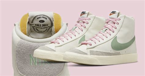 Nike Blazer Mid 77 Prm Certified Fresh Gets Pink Laces And Green