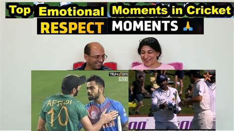 Top Most Emotional Moments In Cricket History Ever Cricket Respect