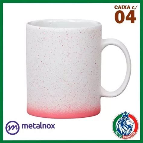 Caneca Splash Degrad Vermelha Ml Para Sublima O Un