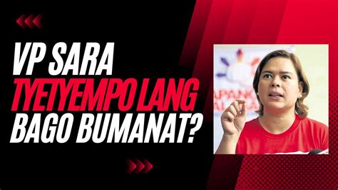 Vp Sara Tyumetyempo Lang Bago Bumanat Sa Mga Kalaban Youtube