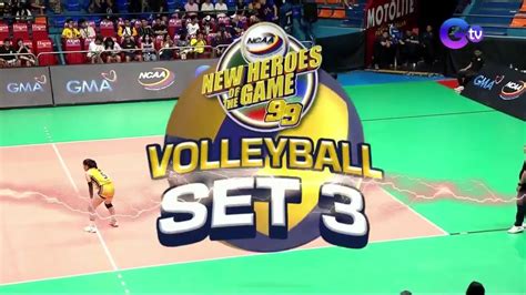 Ncaa Women S Volleyball Lpu Vs Jru Third Set Ncaa Season Youtube