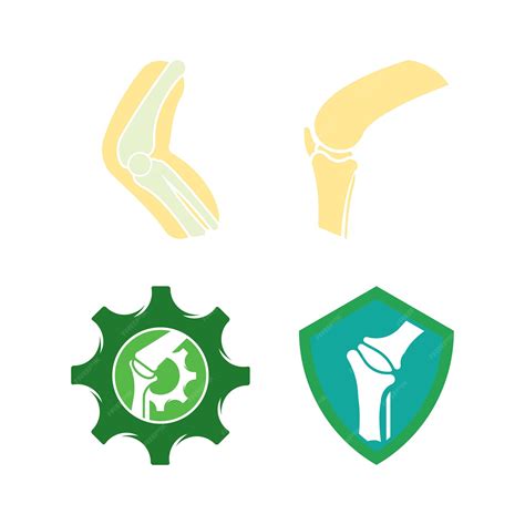Premium Vector | Joint bones vector logo design for orthopedic clinics