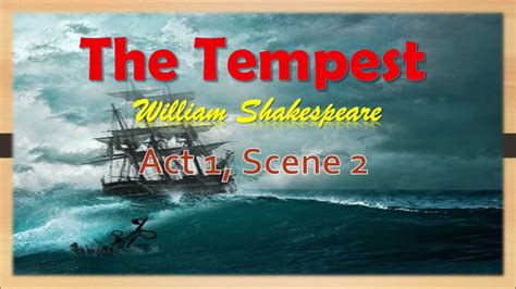 The Tempest Act 1 Scene 2 Part 2 YouTube