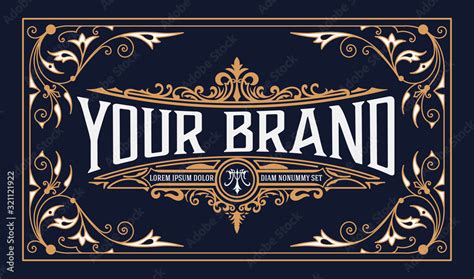 Vinatge Logo Template Vector Layered Stock Vector Adobe Stock