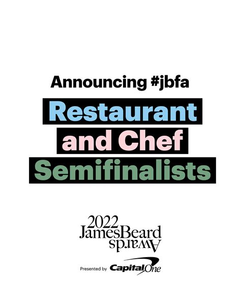 The 2022 James Beard Award Semifinalists James Beard Foundation