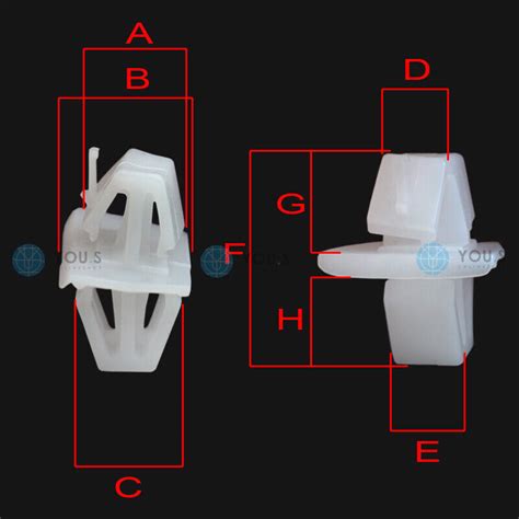 20 Stück YOU S Original Seitenschweller Befestigung Clips für VOLVO S40