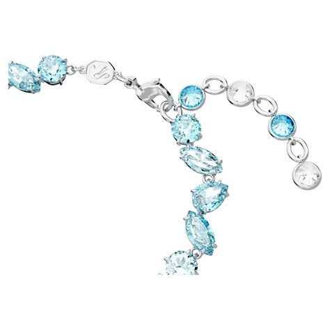 Gema Bracelet Mixed Cuts Blue Rhodium Plated Swarovski