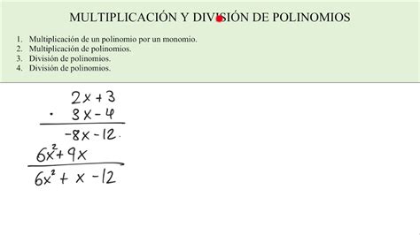 Multiplicacion Y Division De Polinomios Ejemplos Nuevo Ejemplo Porn