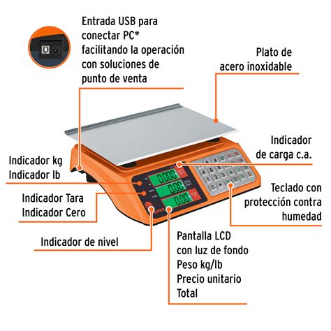 B Scula Electr Nica Multifunciones Kg Usb Truper