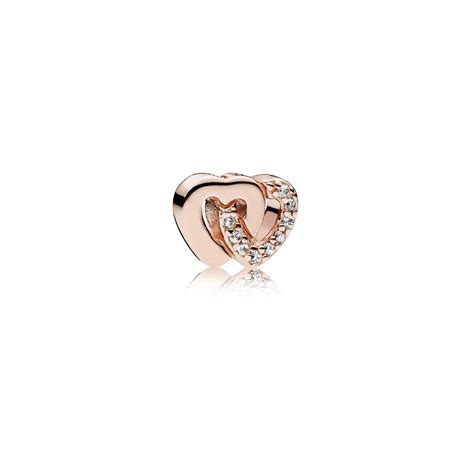 Pandora Rose Interlocked Hearts Petite Memories Charm