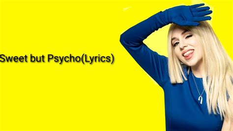 Ava Max Sweet But Psycho Lyrics Video Youtube