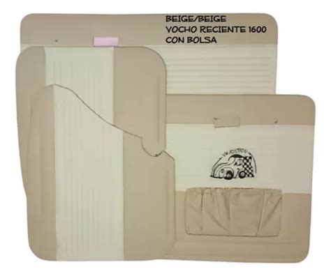 Tapas Puerta Vocho Reciente Color Beige Hueso Con Bolsa Izquierda