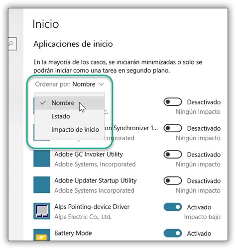 Inhabilitar Aplicaciones Que Se Ejecutan Al Inicio De Windows