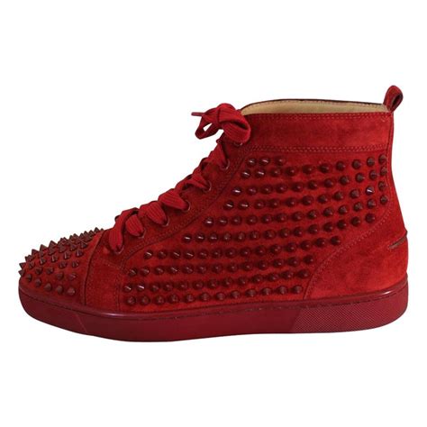 Christian Louboutin Louis Spikes Sneakers 44 At 1stdibs Louboutin Spike Sneakers Christian