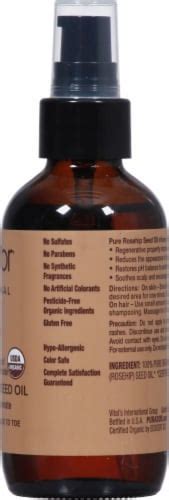 Pura D Or Organic Rosehip Seed Oil 4 Fl Oz Ralphs