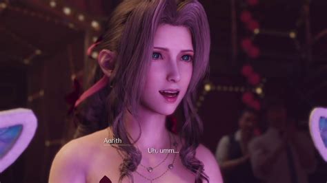 Final Fantasy 7 Remake Honey Bee Inn Aeriths Reaction On Performing