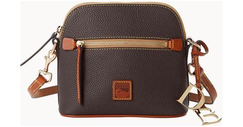 Dooney Bourke Pebble Grain Domed Crossbody In Brown Lyst