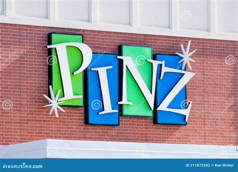 PINZ Bowling Alley Exterior And Trademark Logo Editorial Image ...