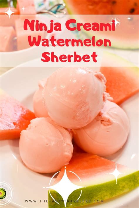 Ninja Creami Watermelon Sherbet Recipe Ninja Ice Cream Recipe