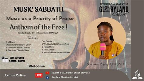 SDA CHURCH GLORYLAND AFTERNOON MUSIC SABBATH 25th May 2024 YouTube